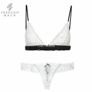 FDBL7103106 Belle fille sexy soutien-gorge en dentelle fantaisie hot sexy filles photo dentelle transparente filles soutien-gorge et culotte mis en photos sexy